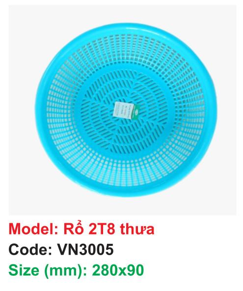 Rổ 2T8 thưa - VN3005 - 280x90