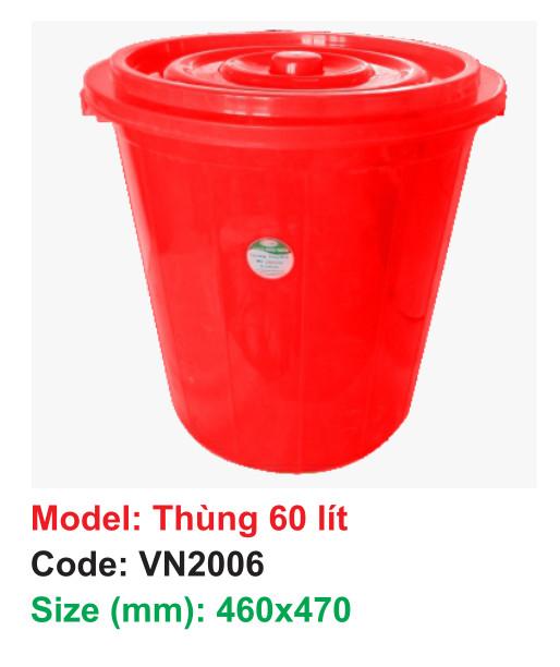 Thùng 60 lít - VN2006 - 460x470