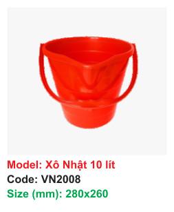 Xô nhật 10 lít VN2008 - 280x260
