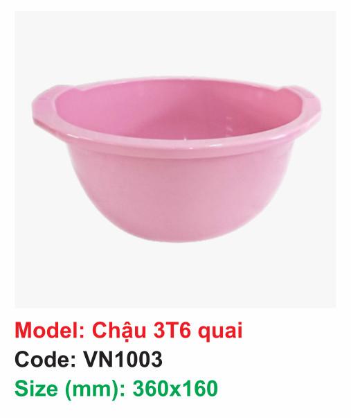 Chậu 3T6 quai - VN1003 - Size 360x160
