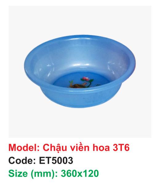 Chậu viền hoa 3T6 - Code: ET5003 - Size: 360x120