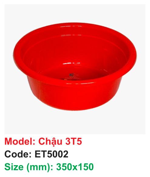 Chậu 3T5 - Code: ET5002 - Size: 350x150