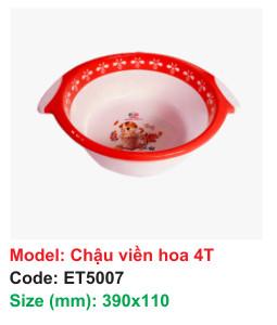 Chậu viền hoa 4T - Code: ET5007 - Size: 390x110